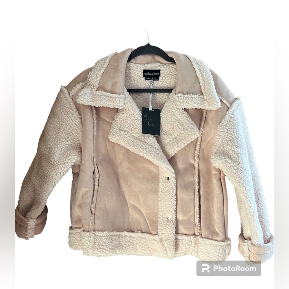 Urban Closet - NWT blush pink crop winter jacket